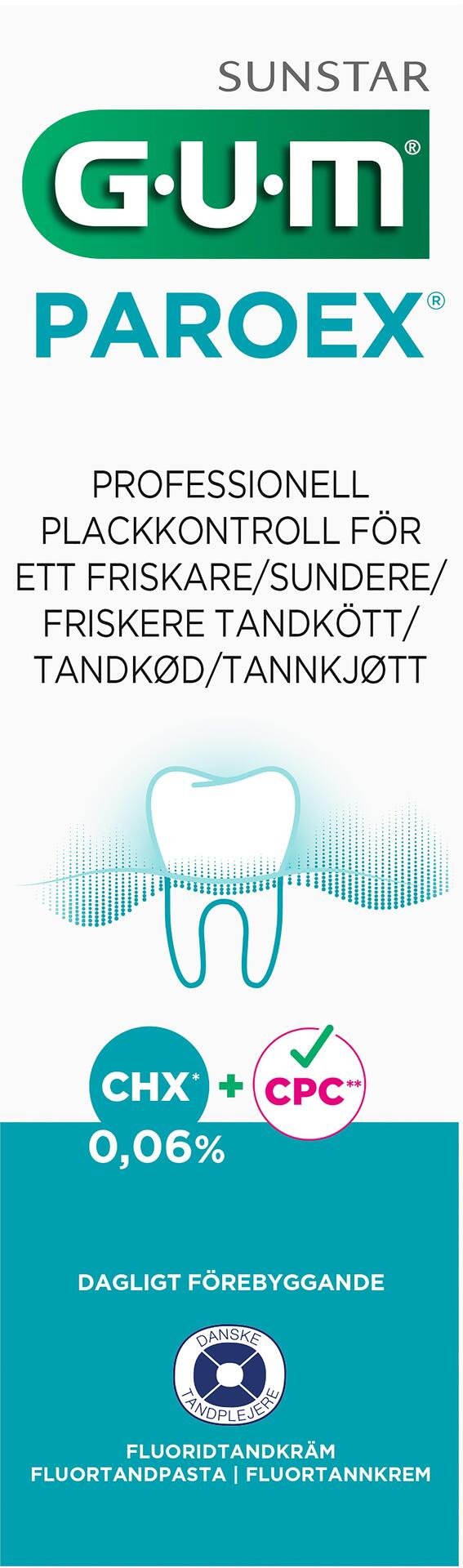 GUM Paroex fluoridtandkräm 0,06% 75 ml