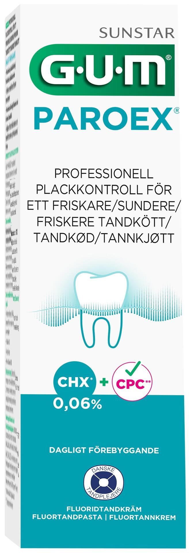 GUM Paroex fluoridtandkräm 0,06% 75 ml