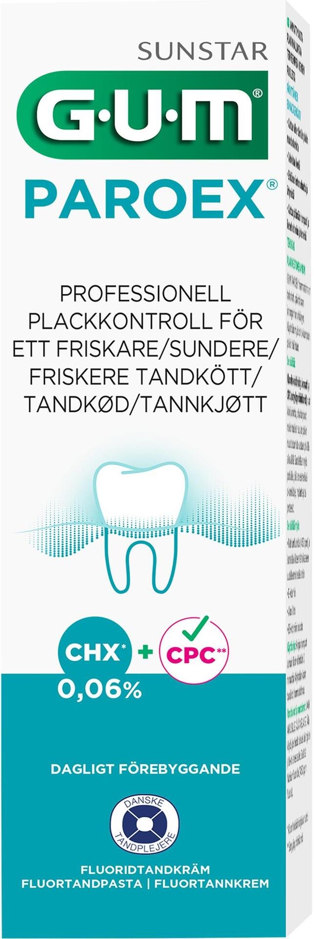 GUM Paroex fluoridtandkräm 0,06% 75 ml