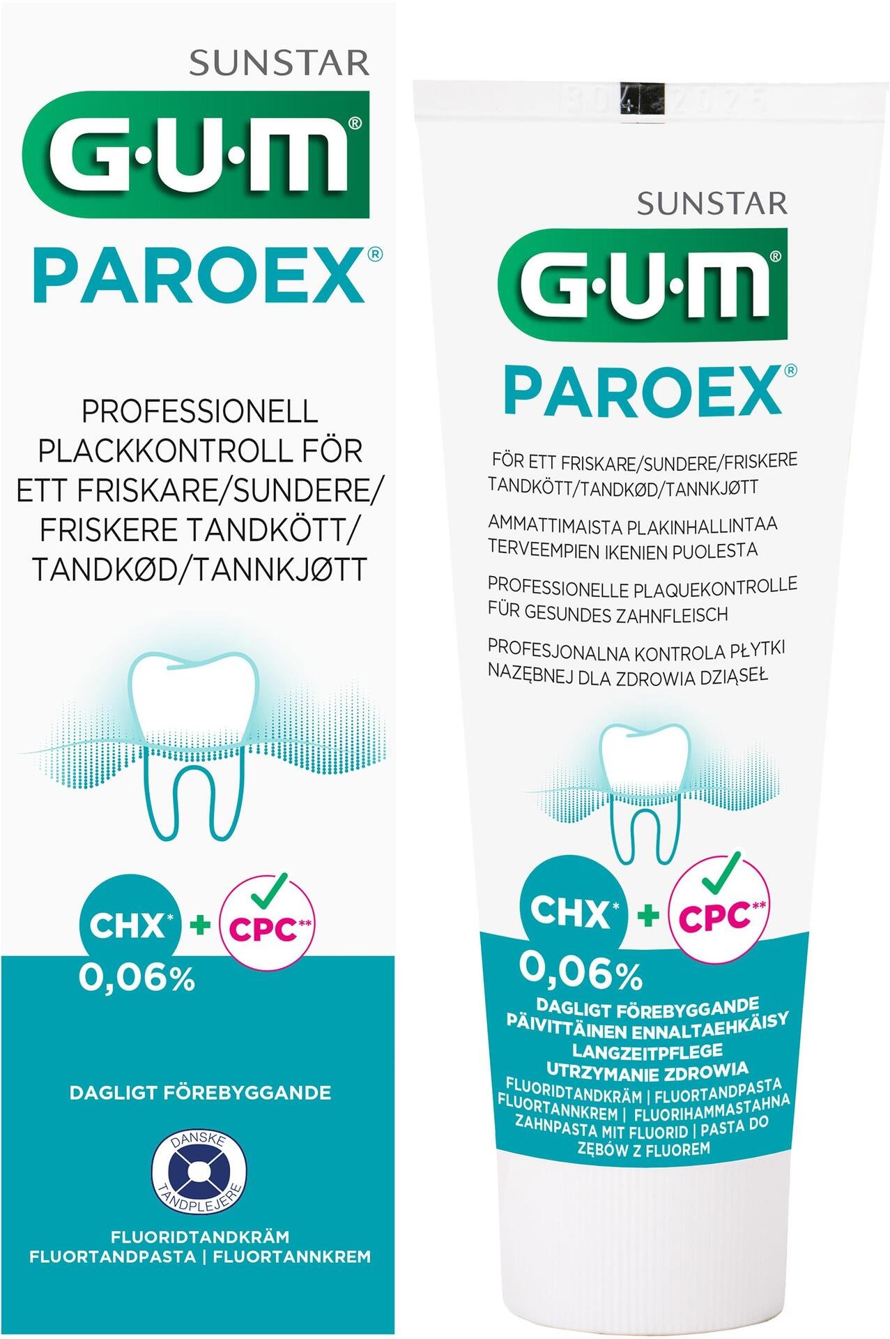 GUM Paroex fluoridtandkräm 0,06% 75 ml