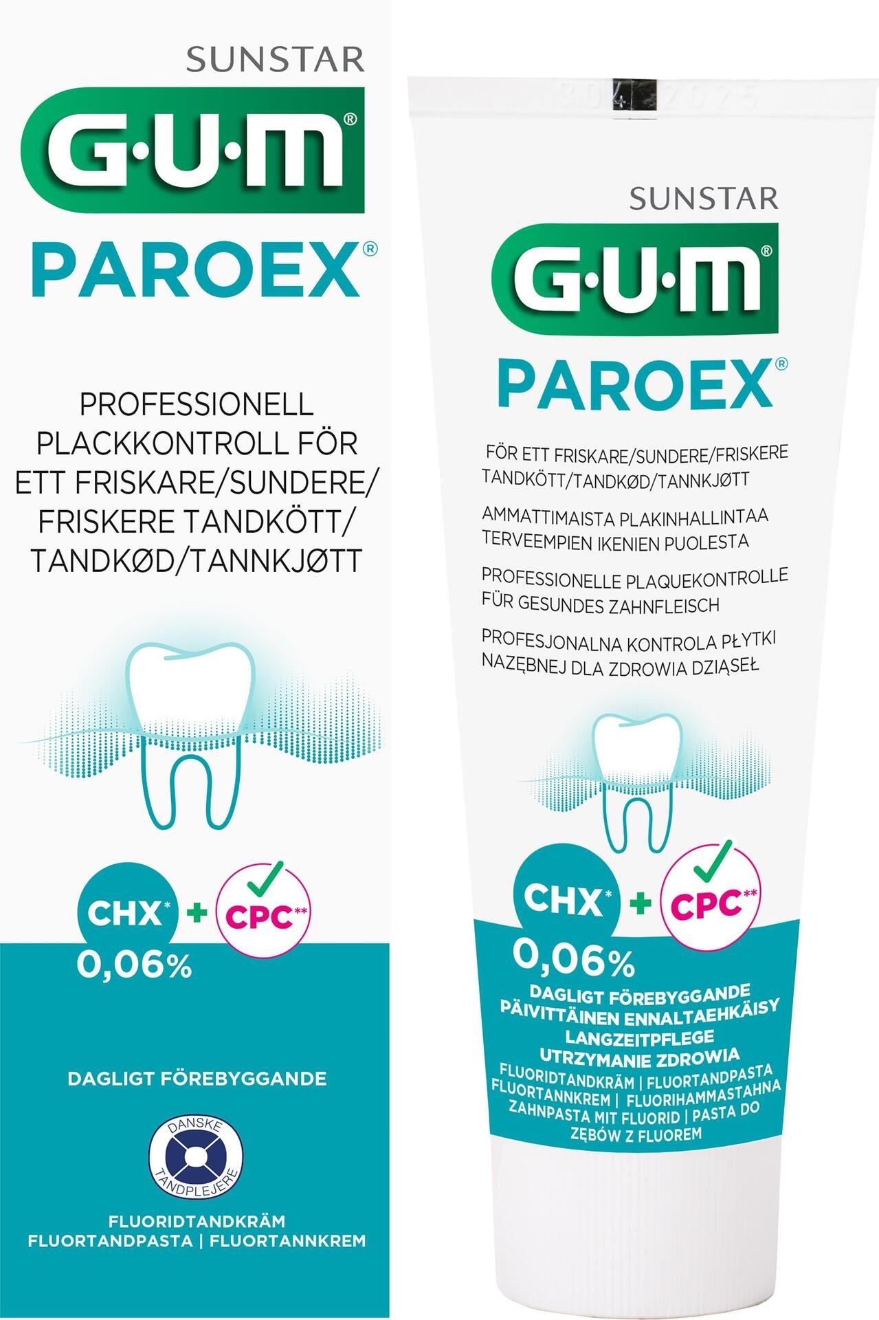 GUM Paroex fluoridtandkräm 0,06% 75 ml
