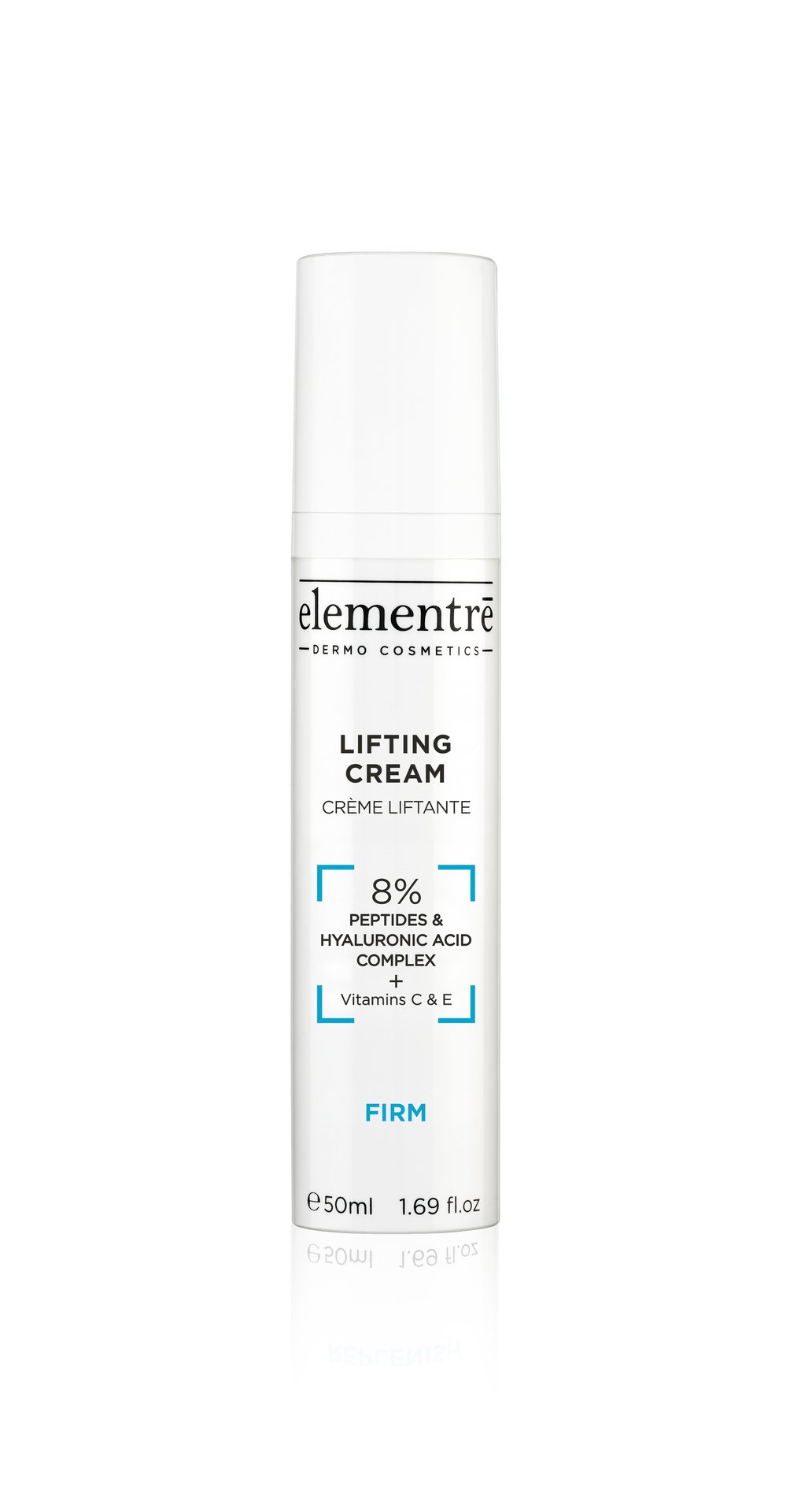 Elementre Lifting Cream - 8% Peptides & Hyaluronic Acid 50ml