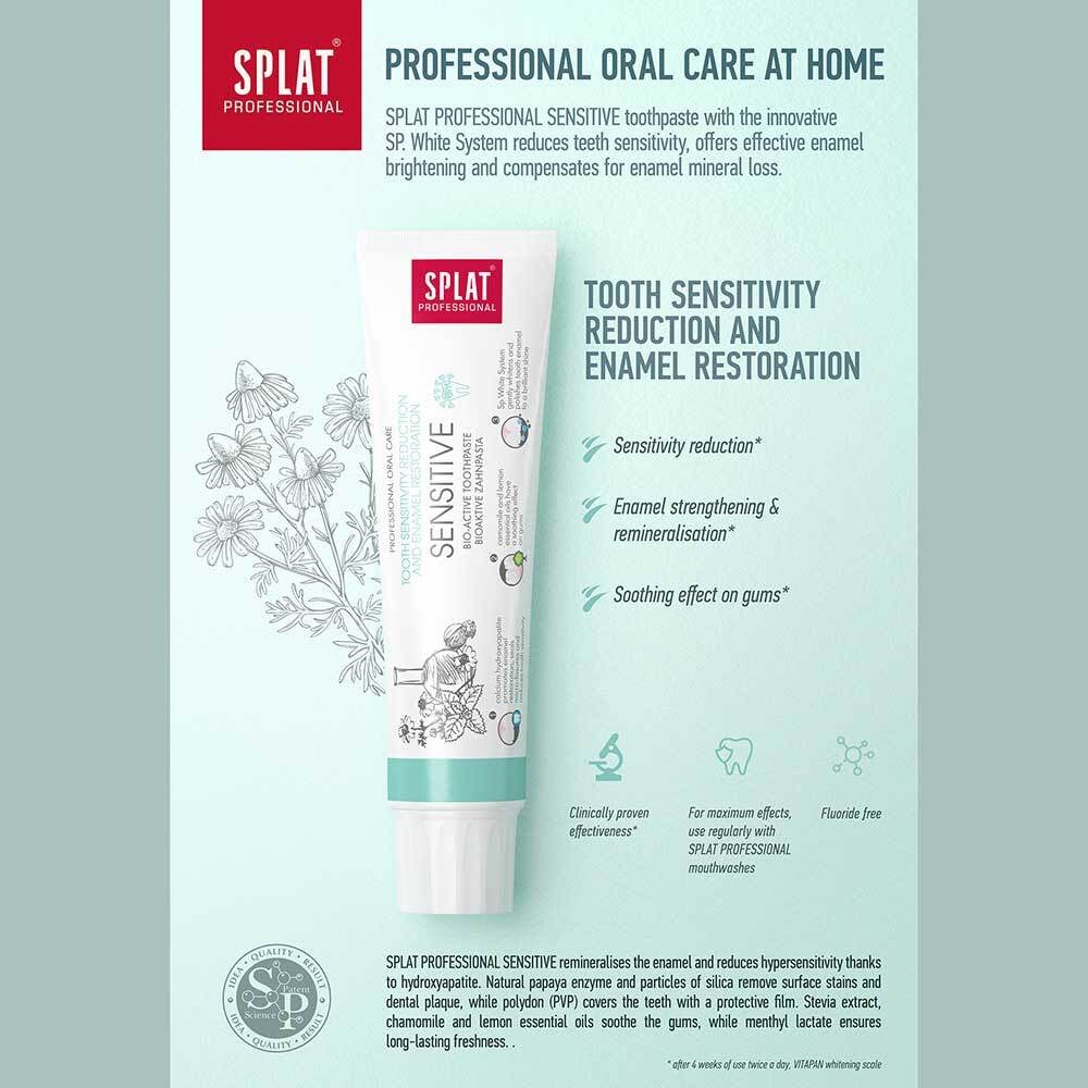 Splat Sensitive Hydroxiapatit Tandkräm 100 ml