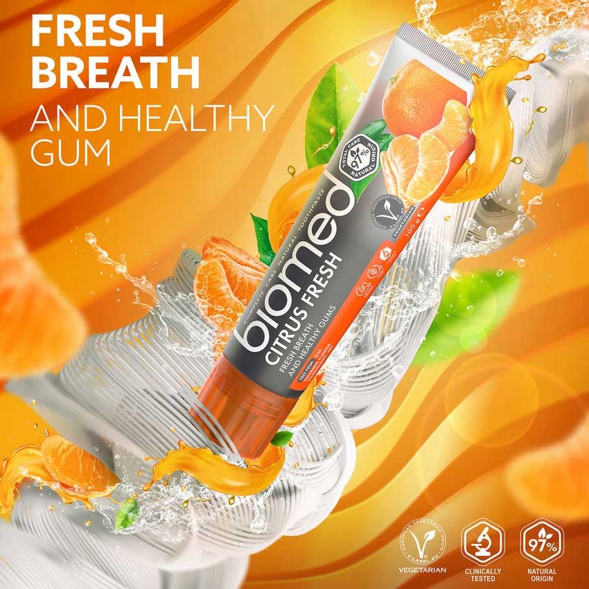 Biomed Citrus Fresh Tandkräm 100g