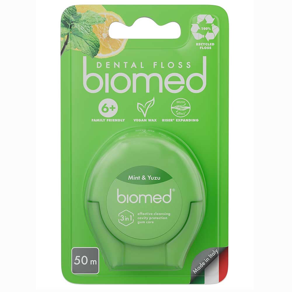 Biomed Mint & Yuzu Tandtråd 50m 1 st