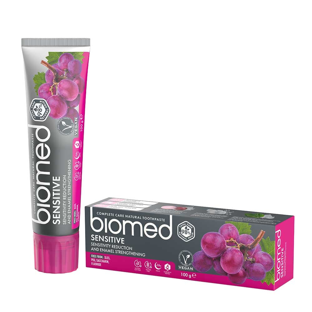 Biomed Sensitive Tandkräm Hydroxiapatit 100g
