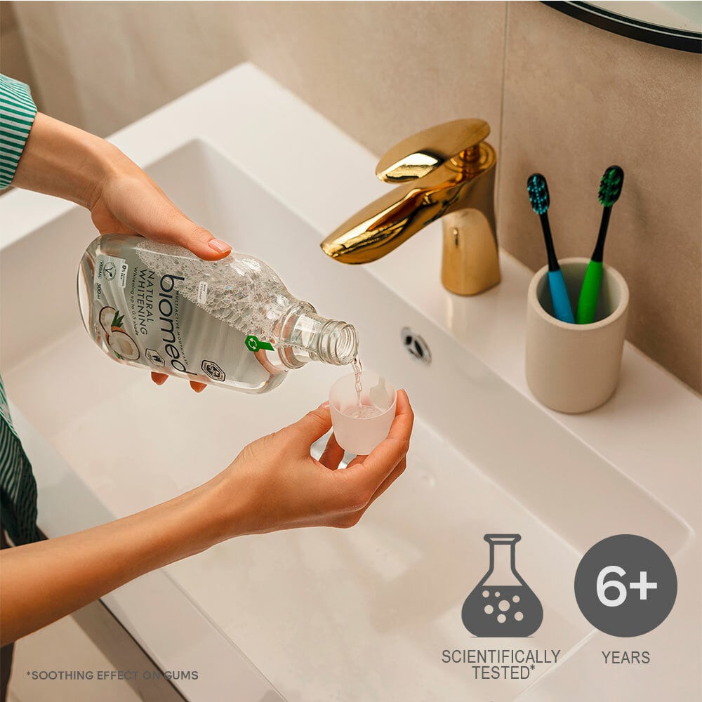 Biomed Natural Whitening Munskölj 500 ml