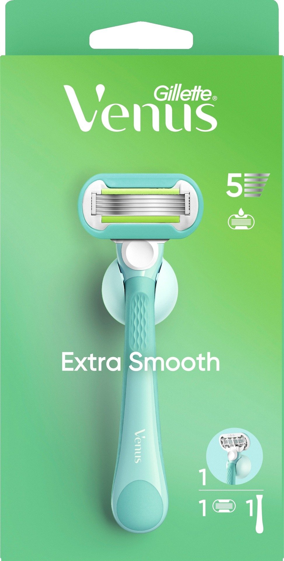 Gillette Venus Extra Smooth Rakhyvel med 1 st Rakblad & Duschhållare