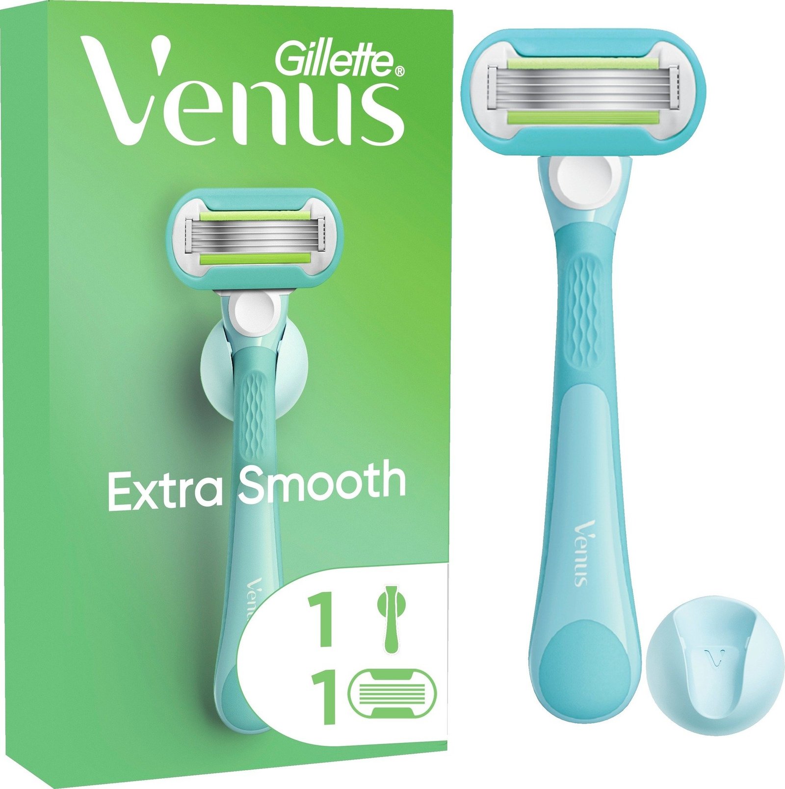 Gillette Venus Extra Smooth Rakhyvel med 1 st Rakblad & Duschhållare