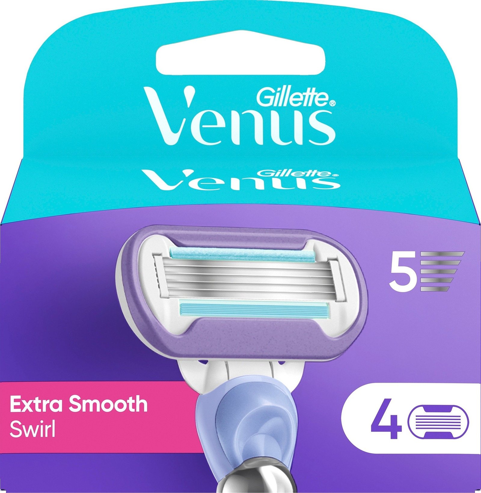 Gillette Venus Extra Smooth Swirl Rakblad 4 st