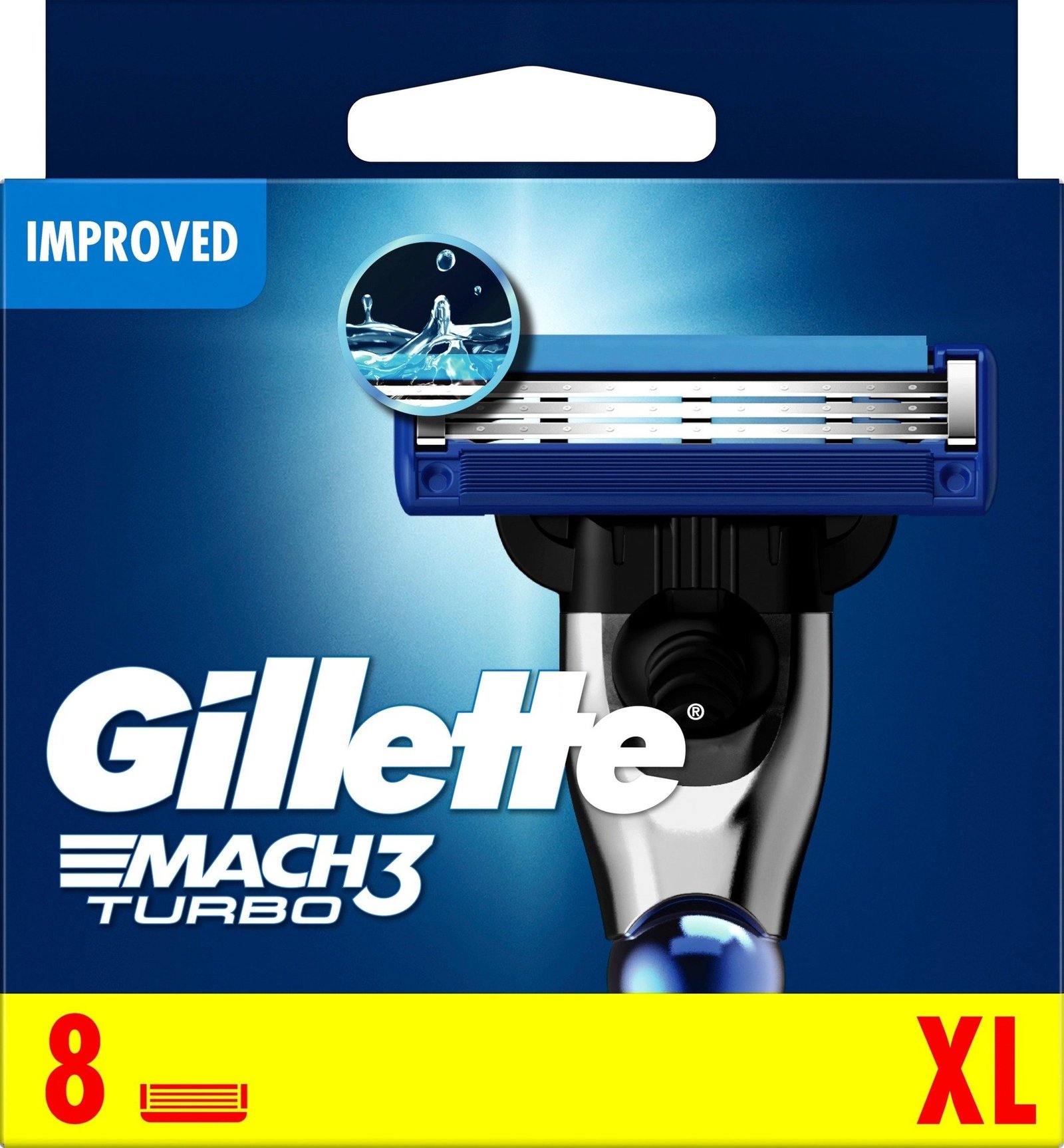 Gillette Mach3 Turbo Rakblad 8 st