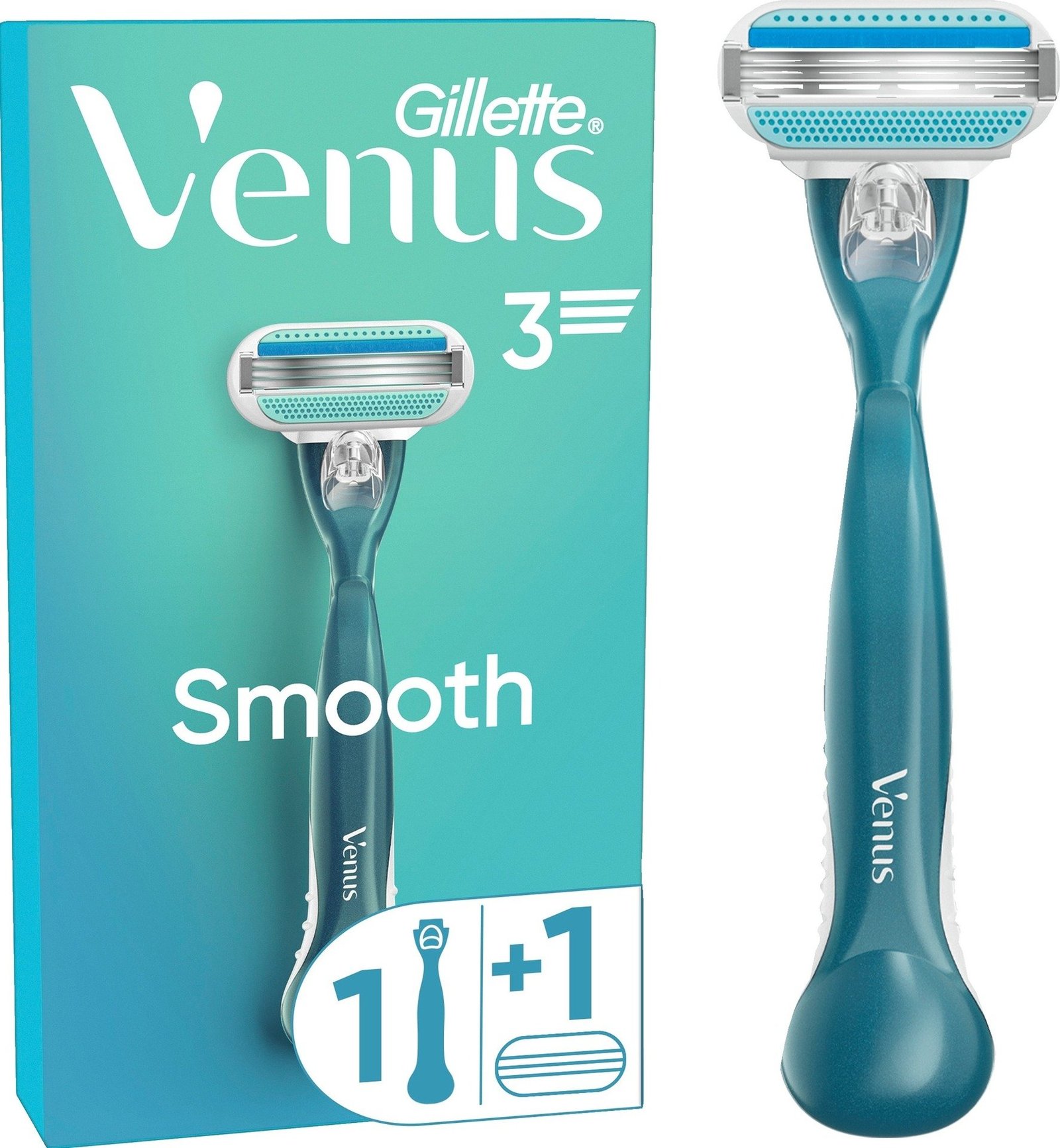 Gillette Venus Smooth Rakhyvel & 1 st rakblad