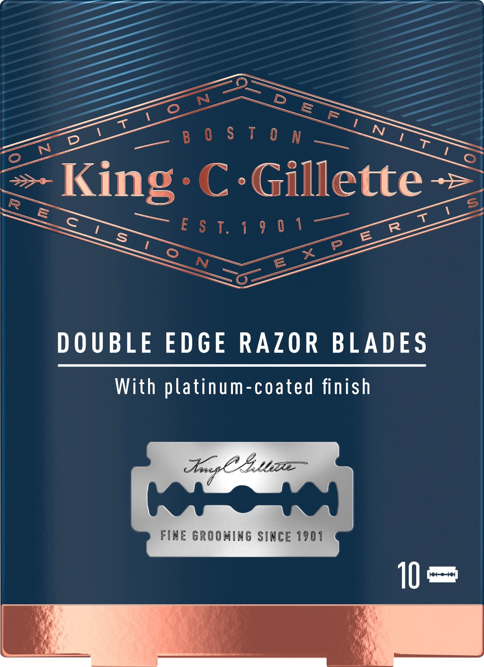 Gilette King C. Gillette Säkerhetsrakblad 10 st