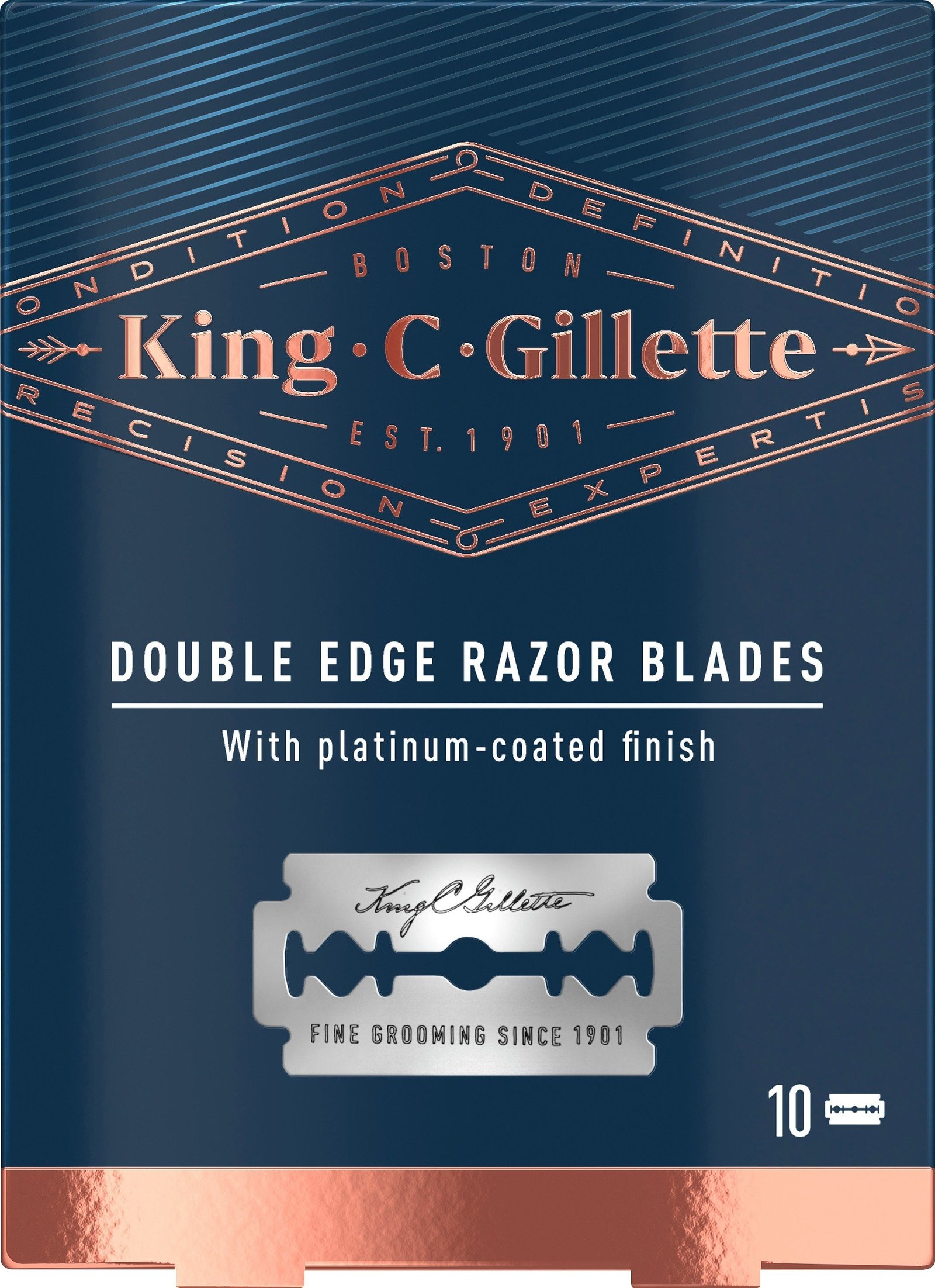 Gilette King C. Gillette Säkerhetsrakblad 10 st