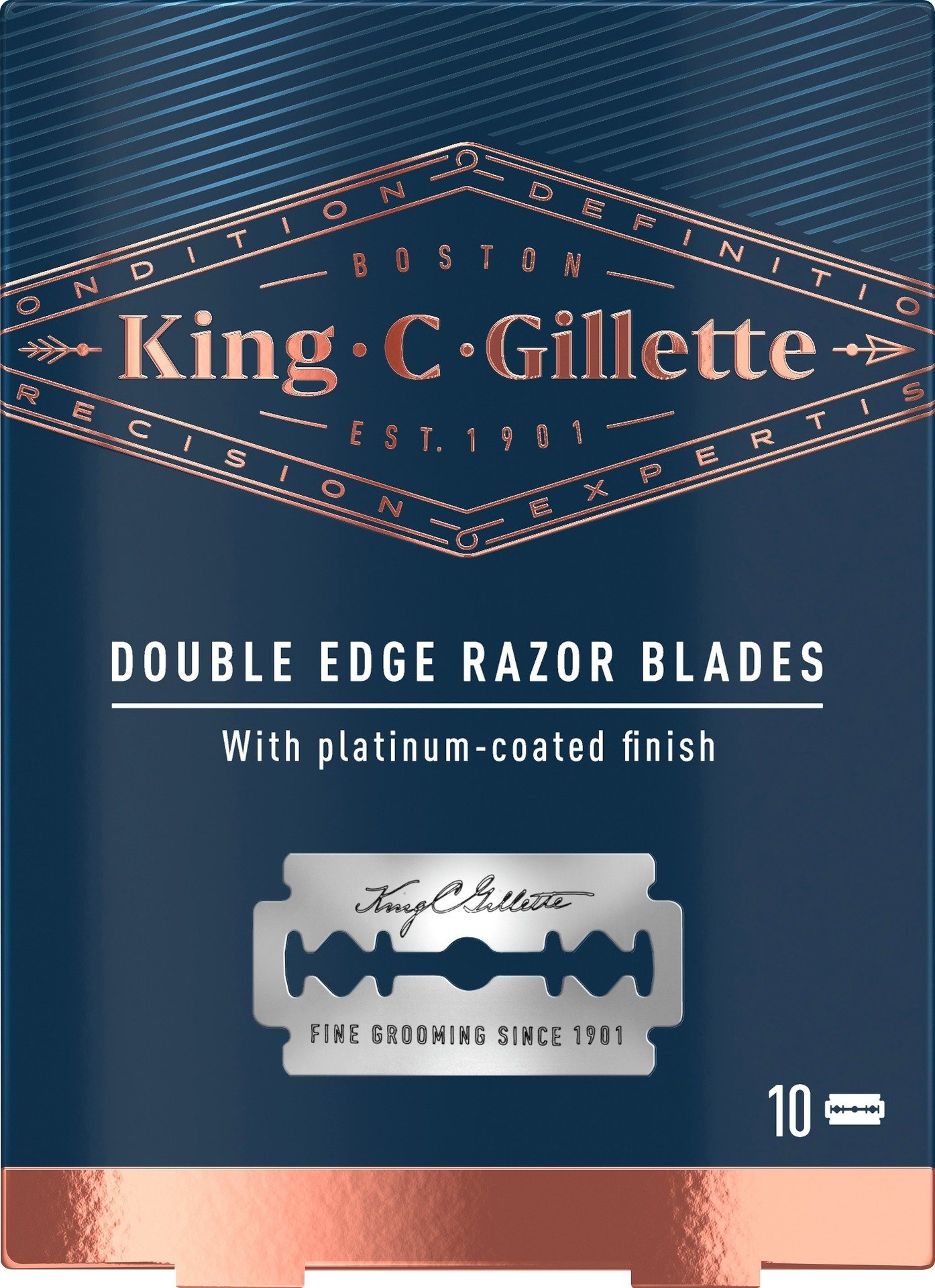 Gilette King C. Gillette Säkerhetsrakblad 10 st