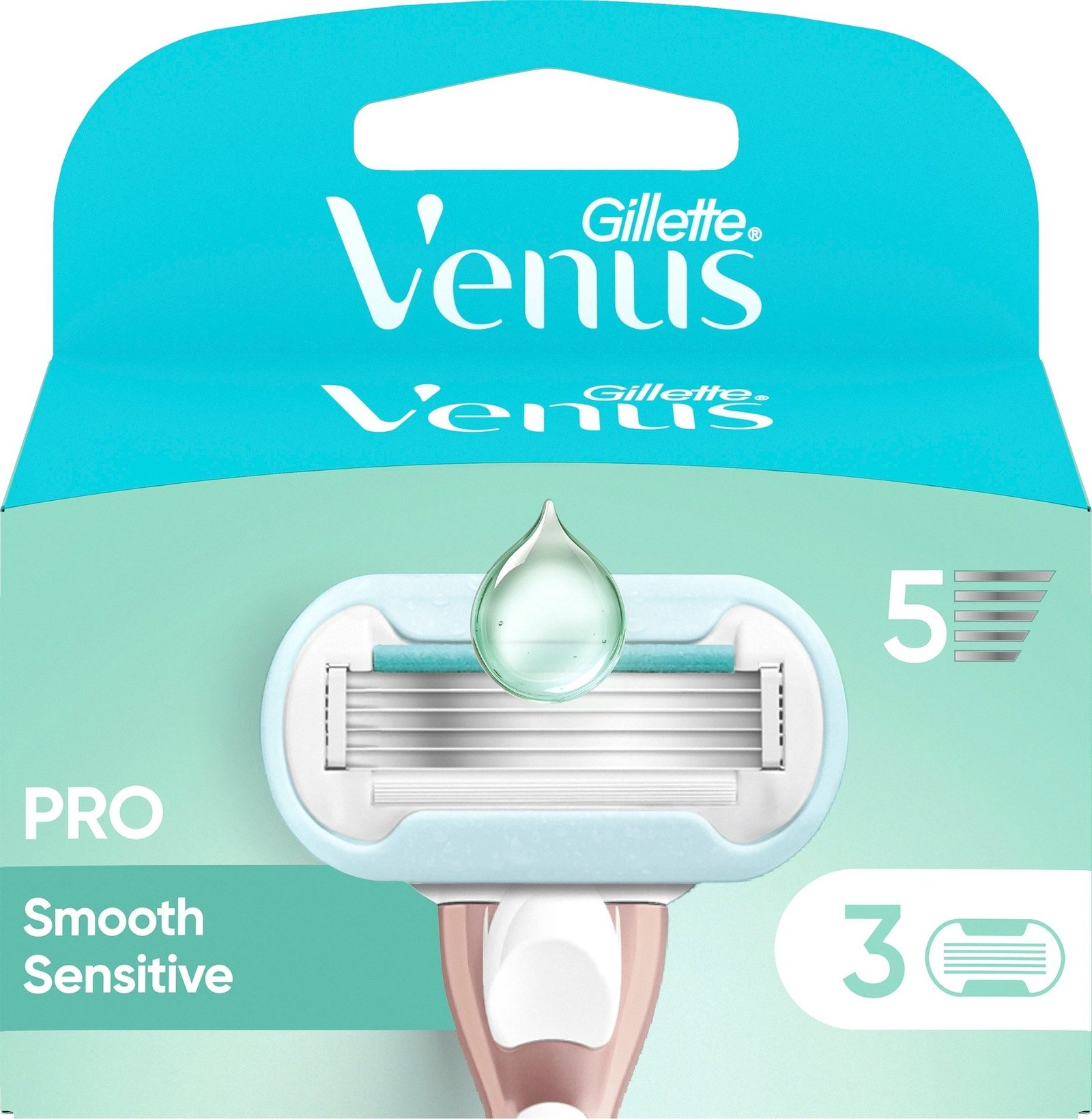 Gillette Venus Pro Smooth Sensitive Rakblad 3 st