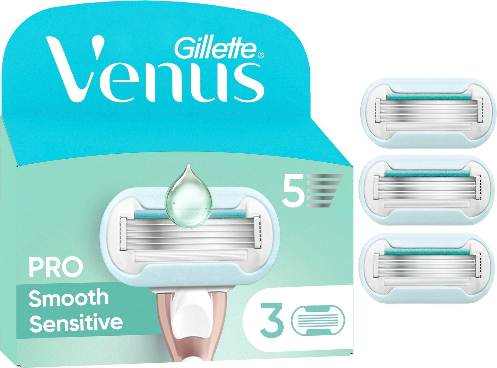 Gillette Venus Pro Smooth Sensitive Rakblad 3 st