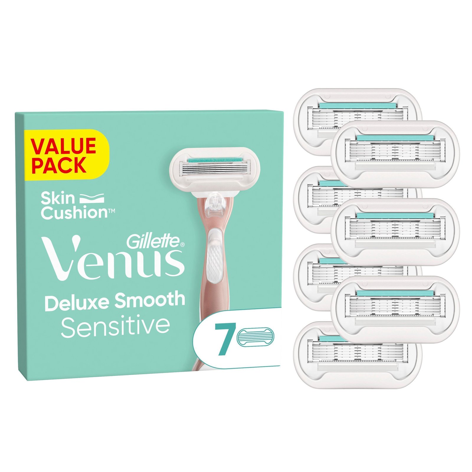 Gilette Venus Deluxe Smooth Sensitive Rakblad 7 st