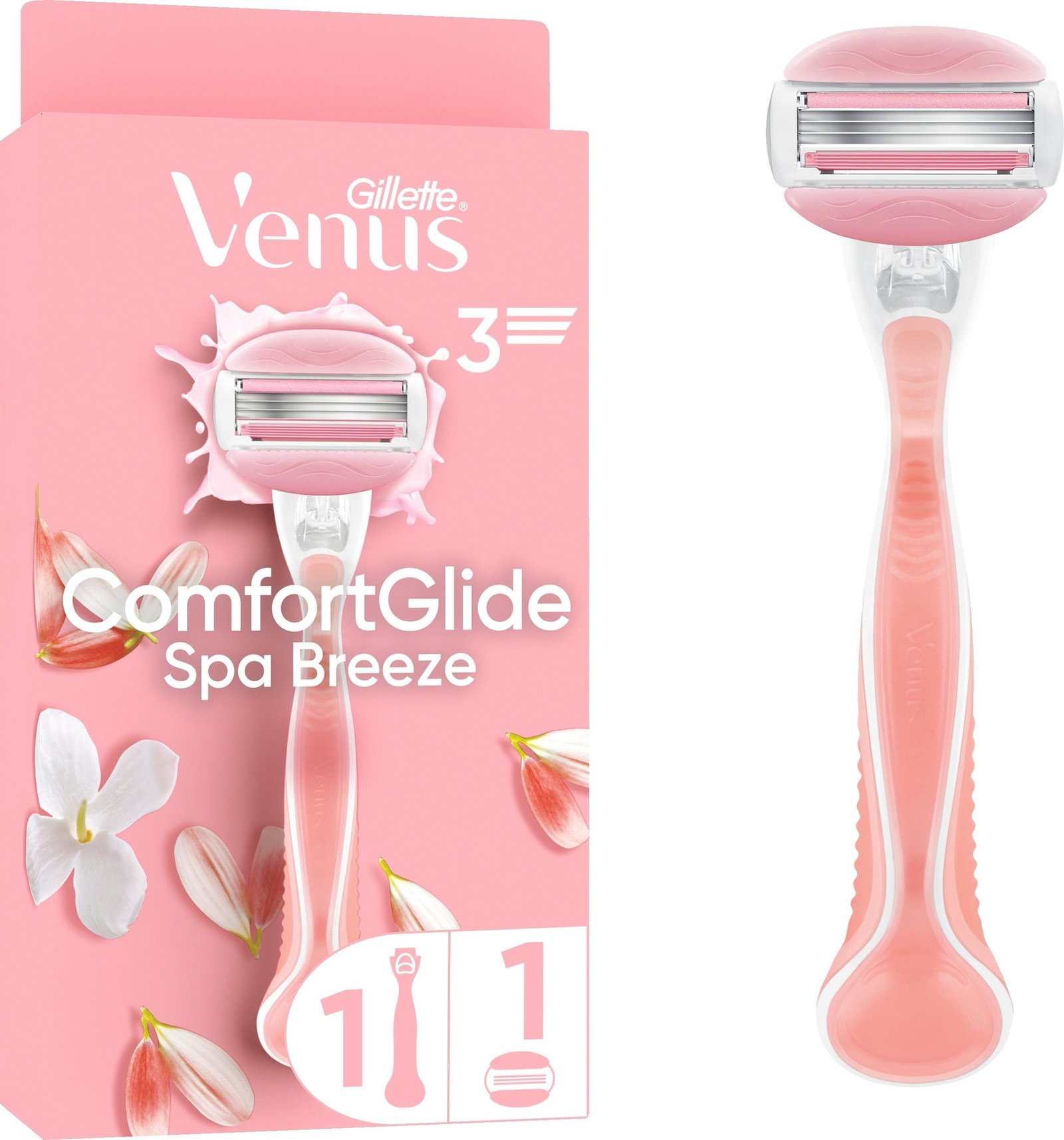 Gillette Venus ComfortGlide Spa Breeze Rakhyvel & 1 st rakblad