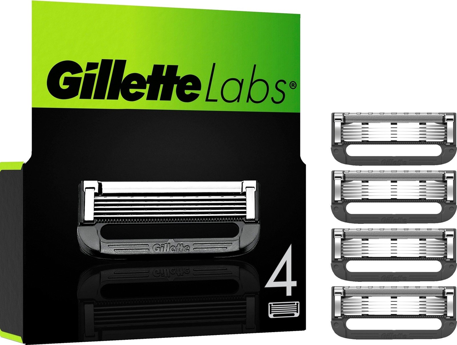 Gillette Labs Rakbladsrefill 4 st