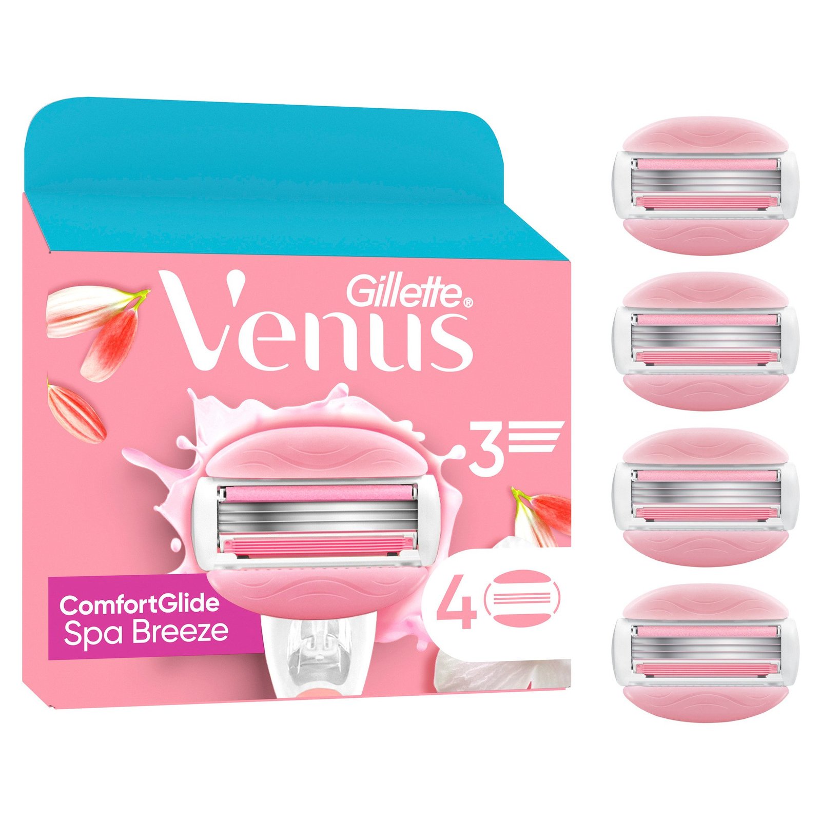 Gillette Venus ComfortGlide Spa Breeze Rakblad 4 st
