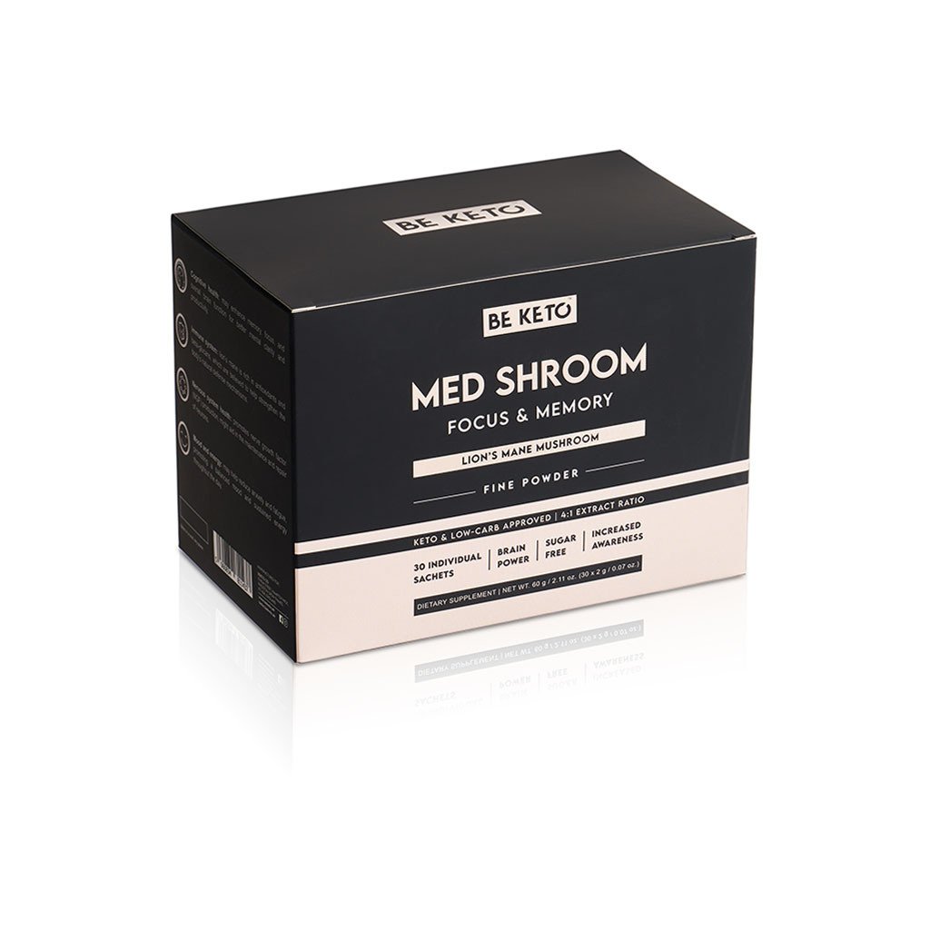 BeKeto Med Shroom Lion’s Mane Mushrooms 30 sachets