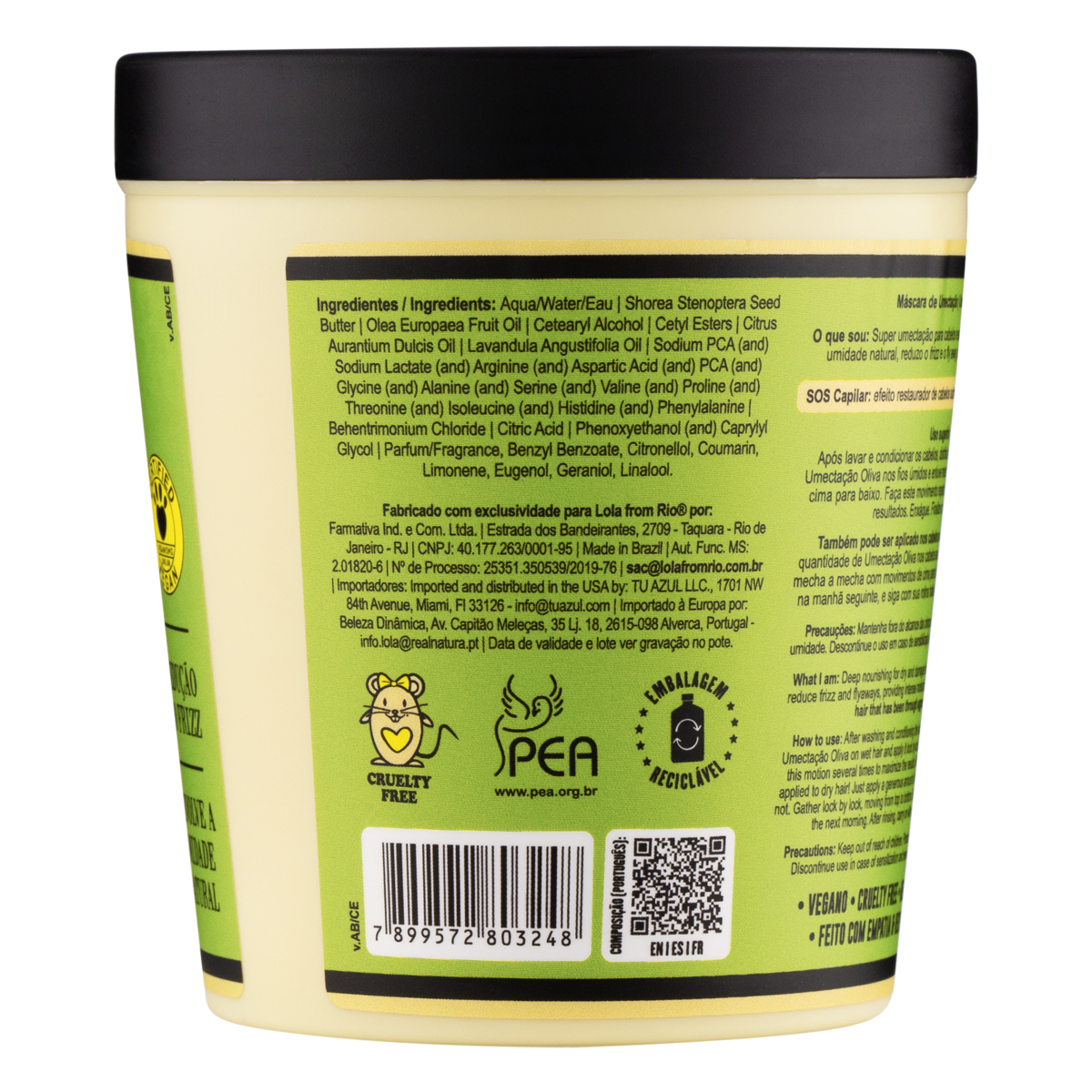 Lola from Rio Umectação Nourishing Mask 200 g