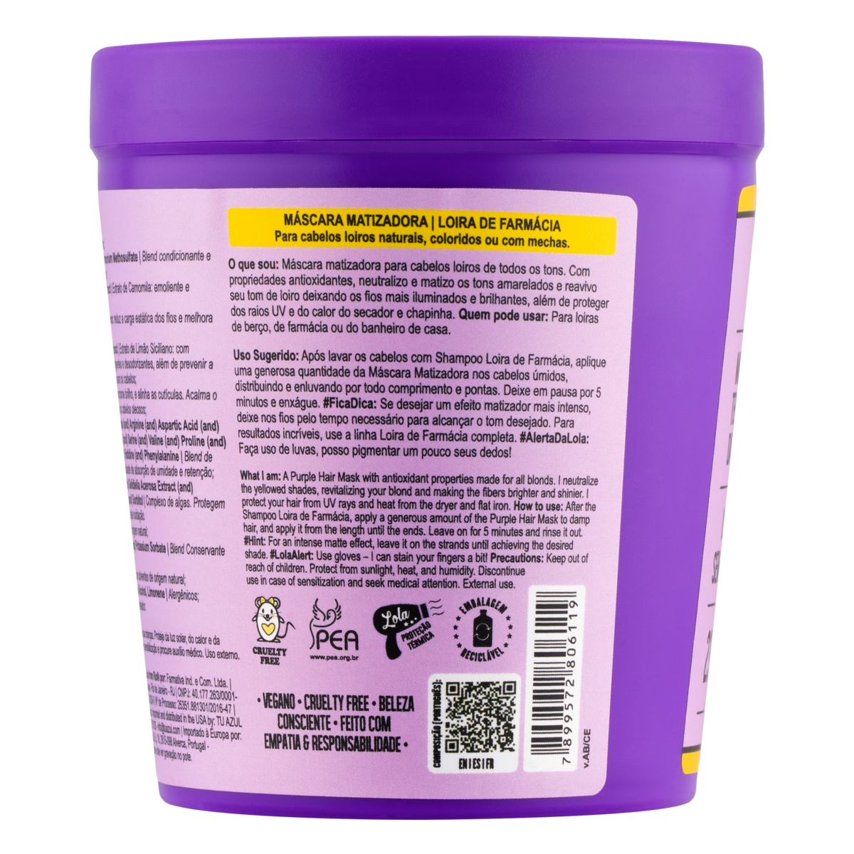 Lola from Rio Loira de Farmácia Toning Mask 230 g