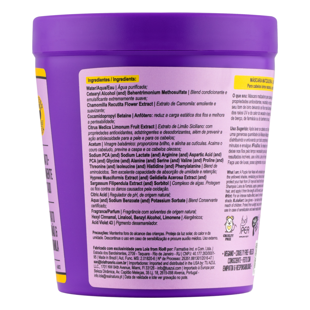 Lola from Rio Loira de Farmácia Toning Mask 230 g