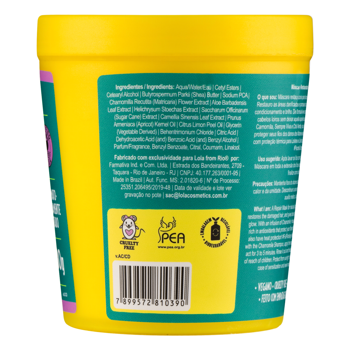 Lola from Rio Camomila Repair Blonde Mask 230 g