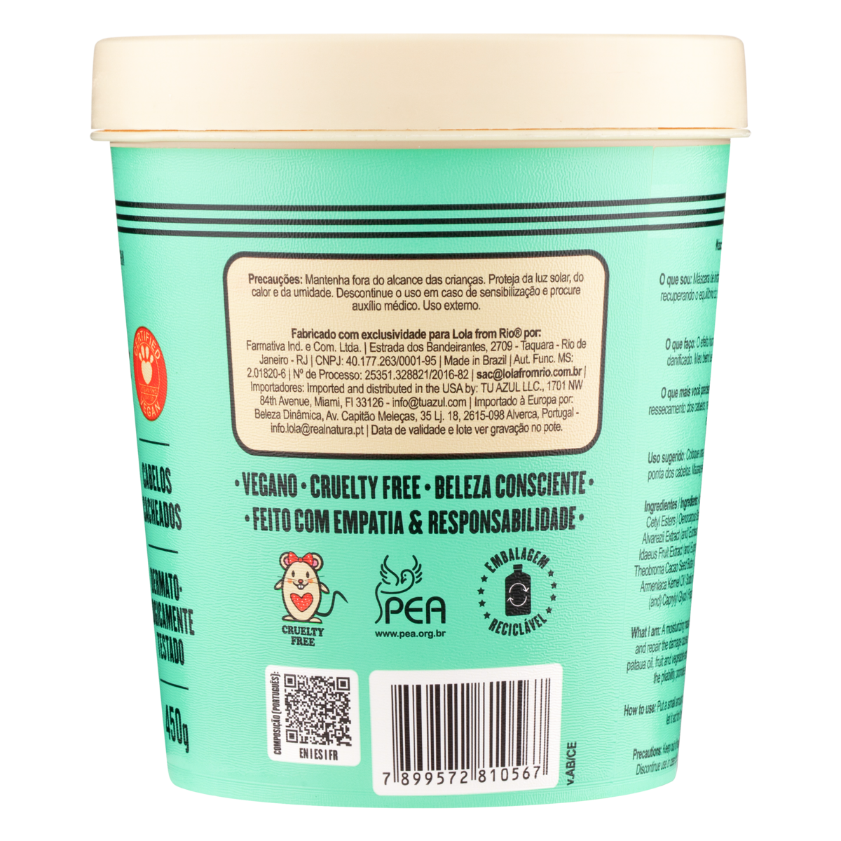 Lola from Rio Meu Cacho Minha Vida Moisturizing Mask 450 g
