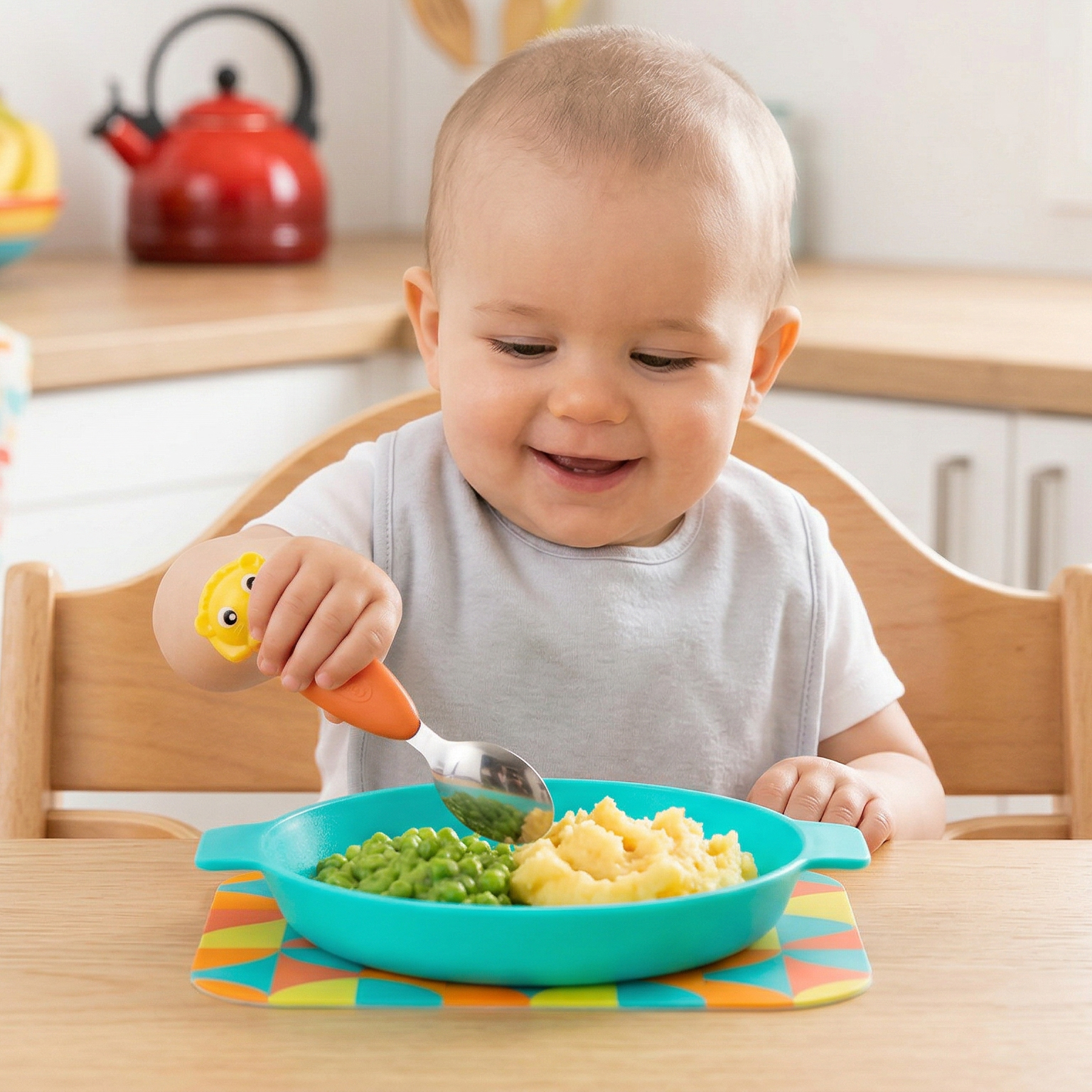 Playgro Stainless Steel Cutlery Set 12 mån+