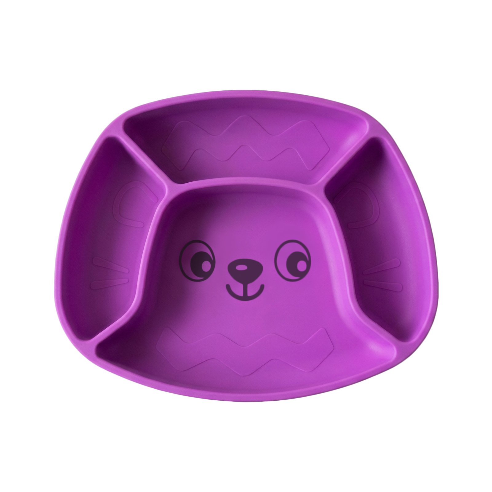 Playgro Stick & Snack Silicone Suction Plate Purple 6 mån+