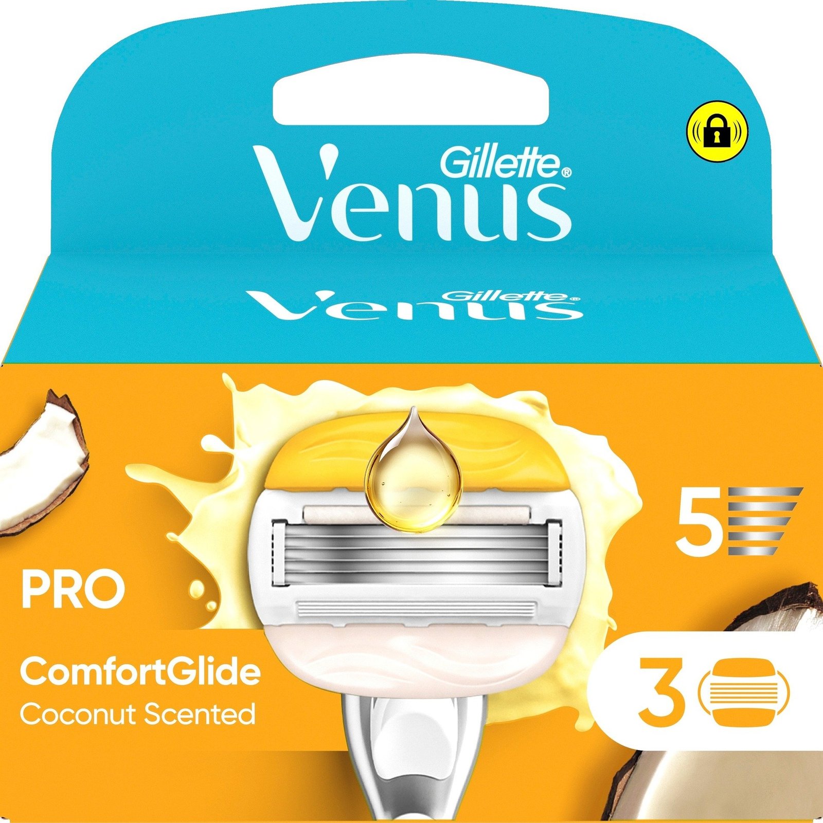 Gillette Venus Pro ComfortGlide Coconut & Olay Rakblad 3 st