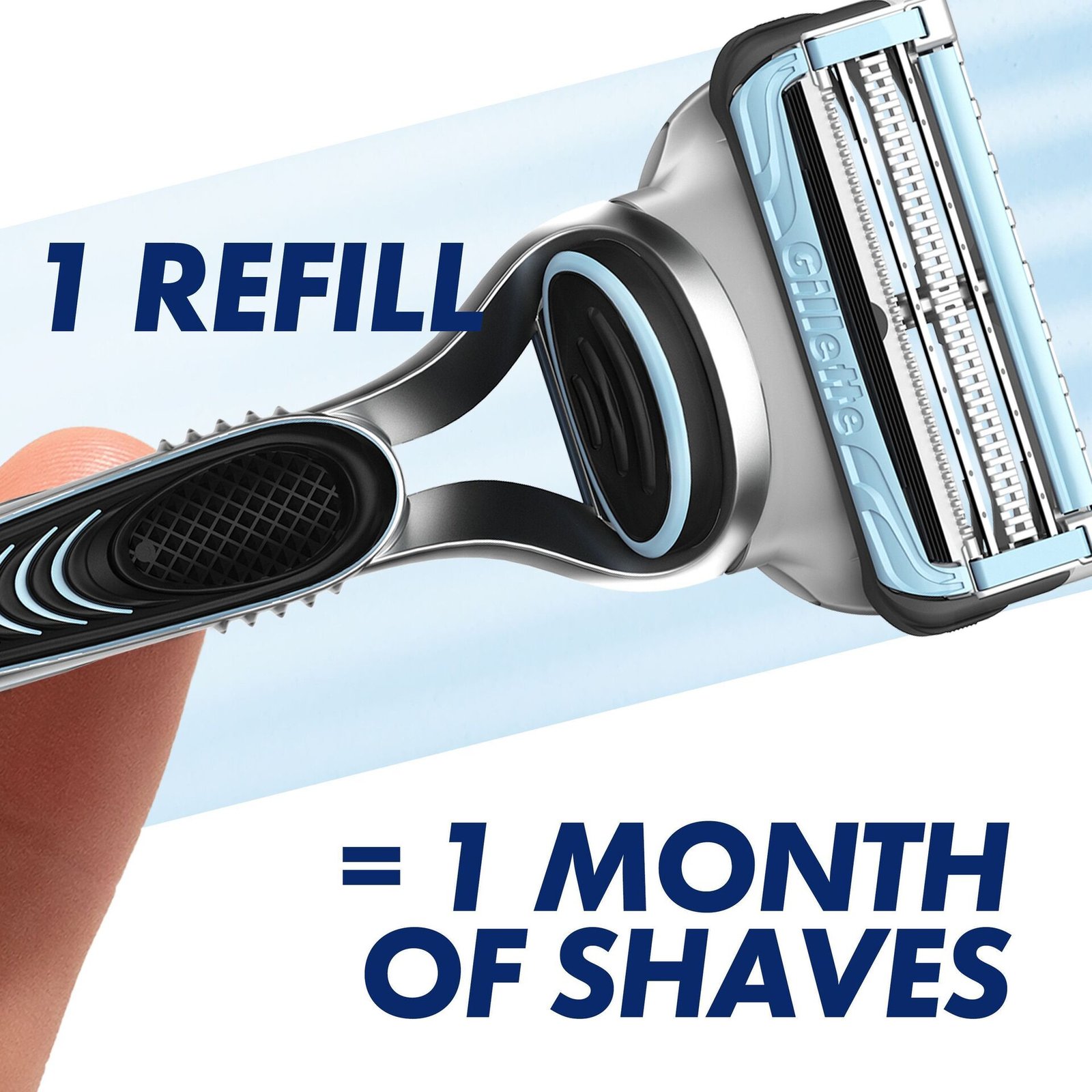 Gillette SkinGuard Sensitive Rakhyvel för män 1 Rakhyvel & 2 rakblad