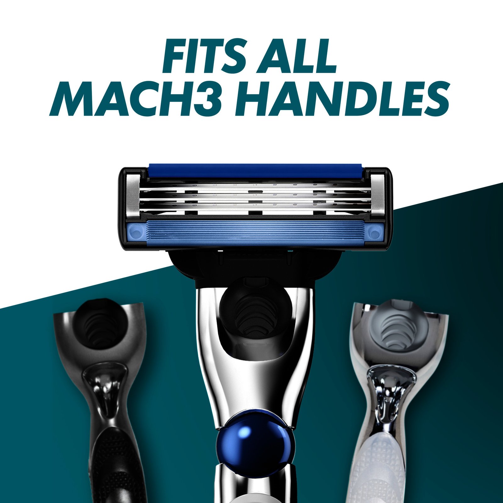 Gillette Mach3 Turbo rakblad för män, 16 st