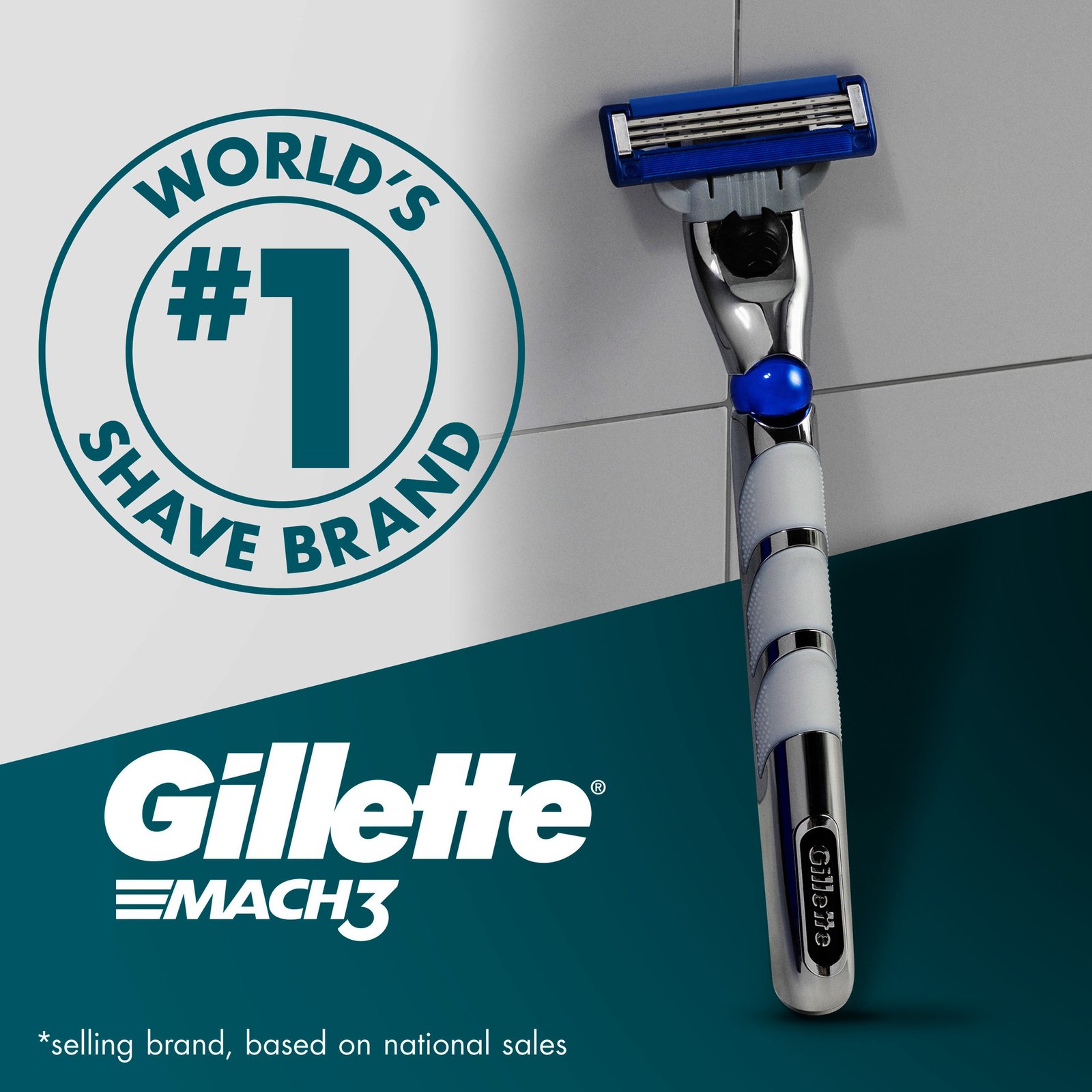 Gillette Mach3 Turbo rakblad för män, 16 st