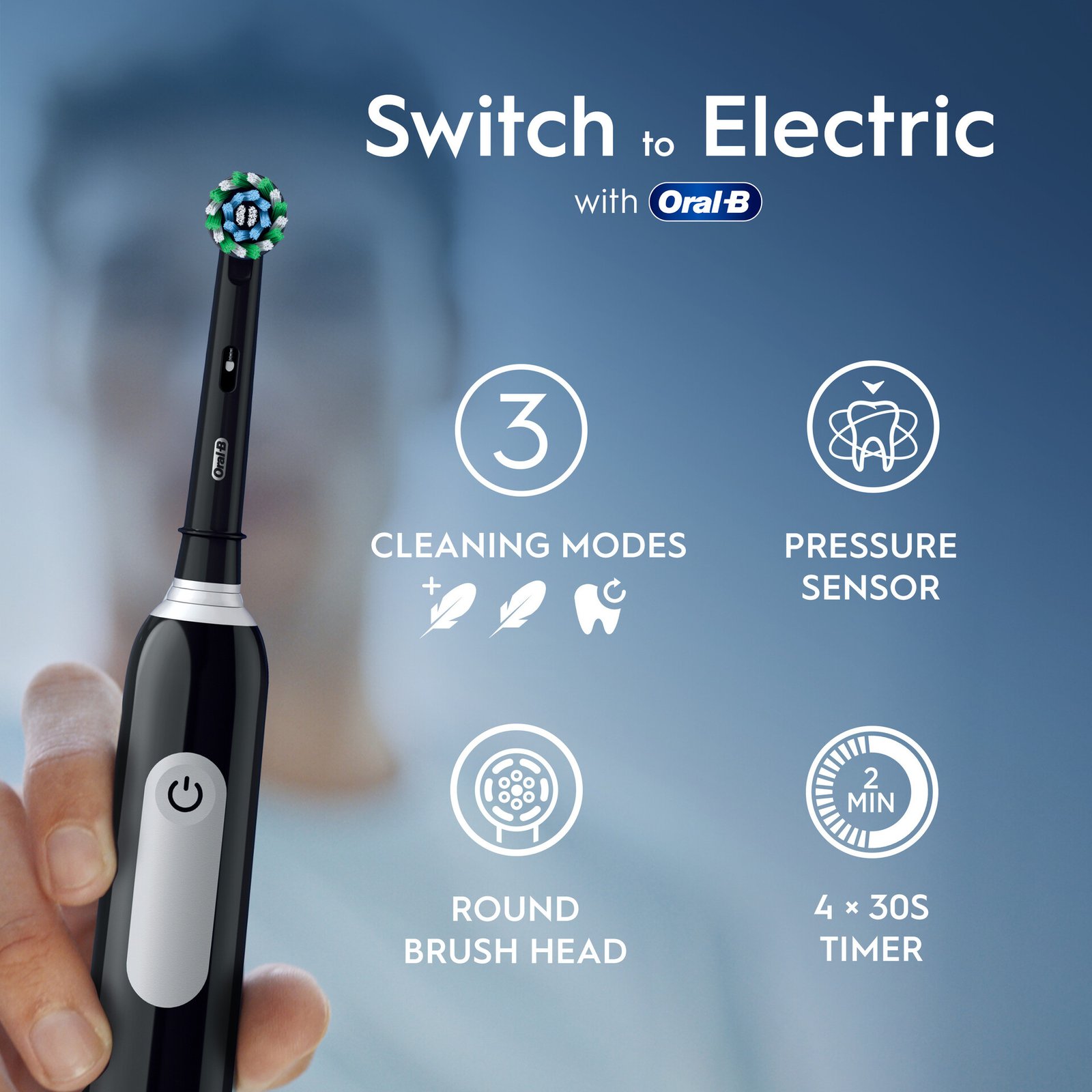 Oral-B Pro Series 1 Svart Eltandborste