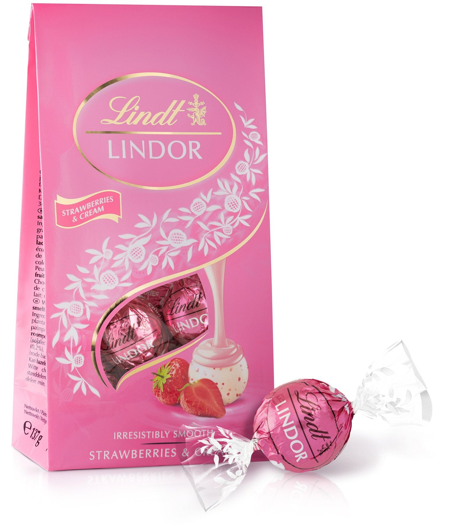 Lindt Lindor Strawberry & Cream 137 g
