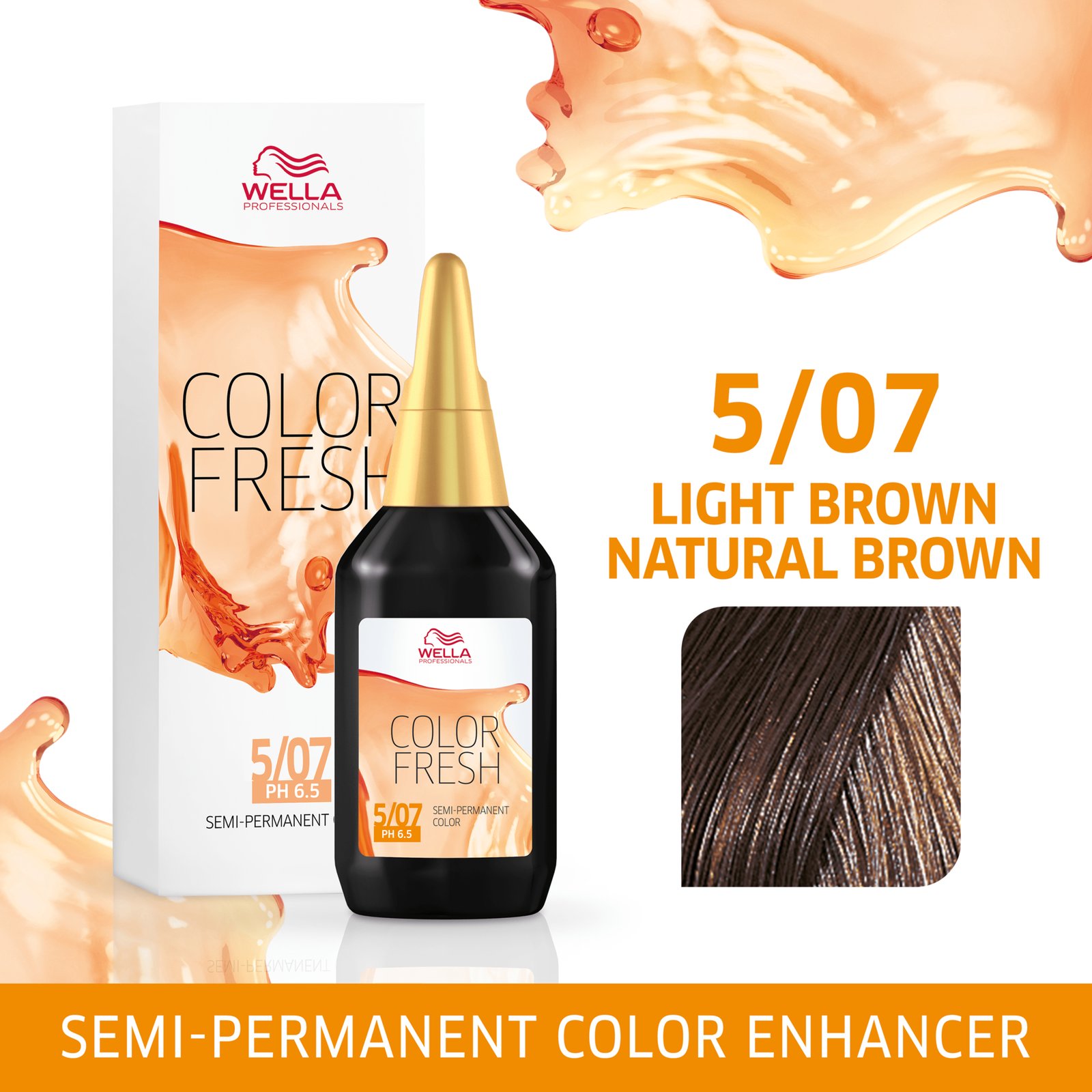 Wella Professionals   Color Fresh 5/07 Light Brown Natural Brown 75 ml