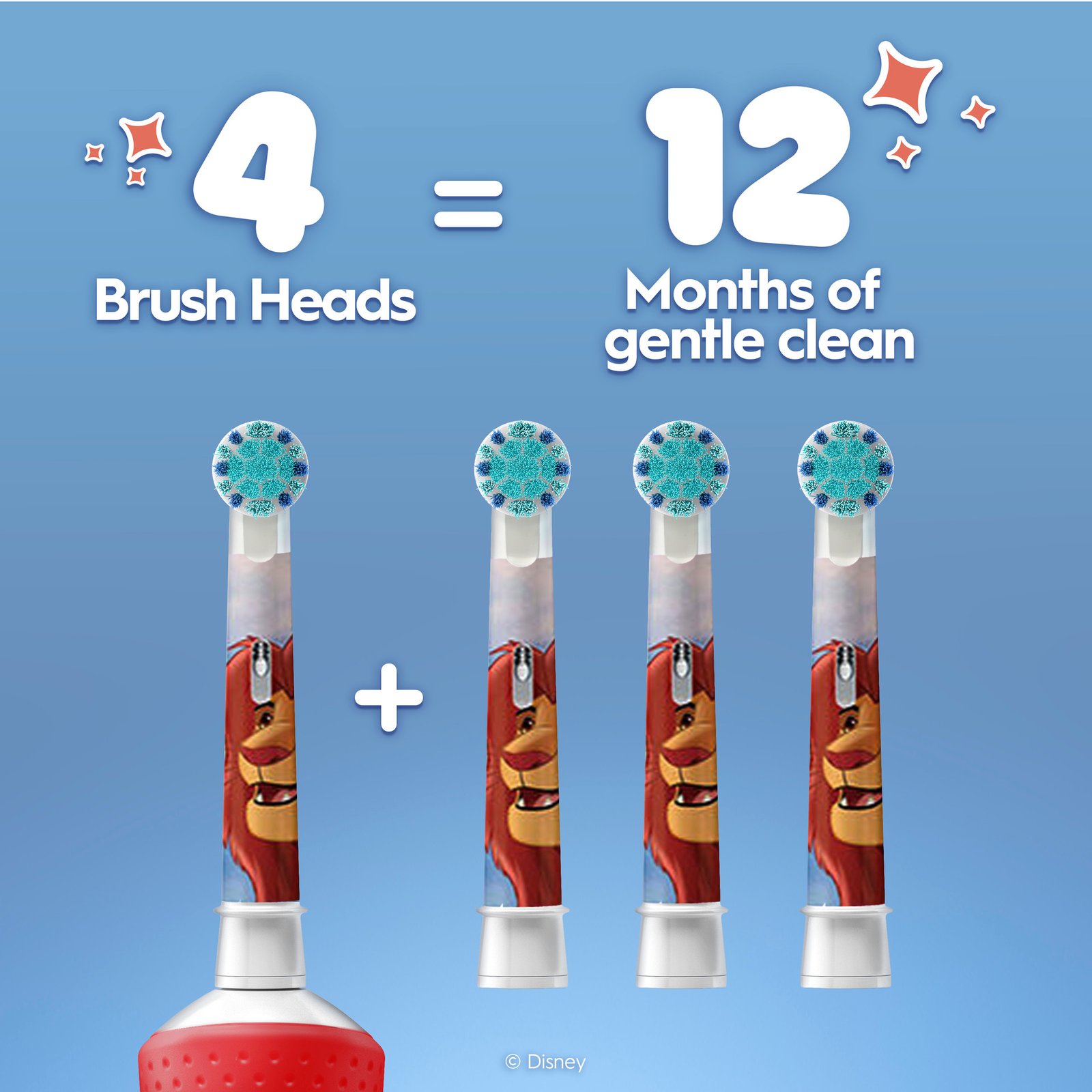 Oral-B Pro Kids Tandborsthuvuden, Disney Lejonkungen, 3 st