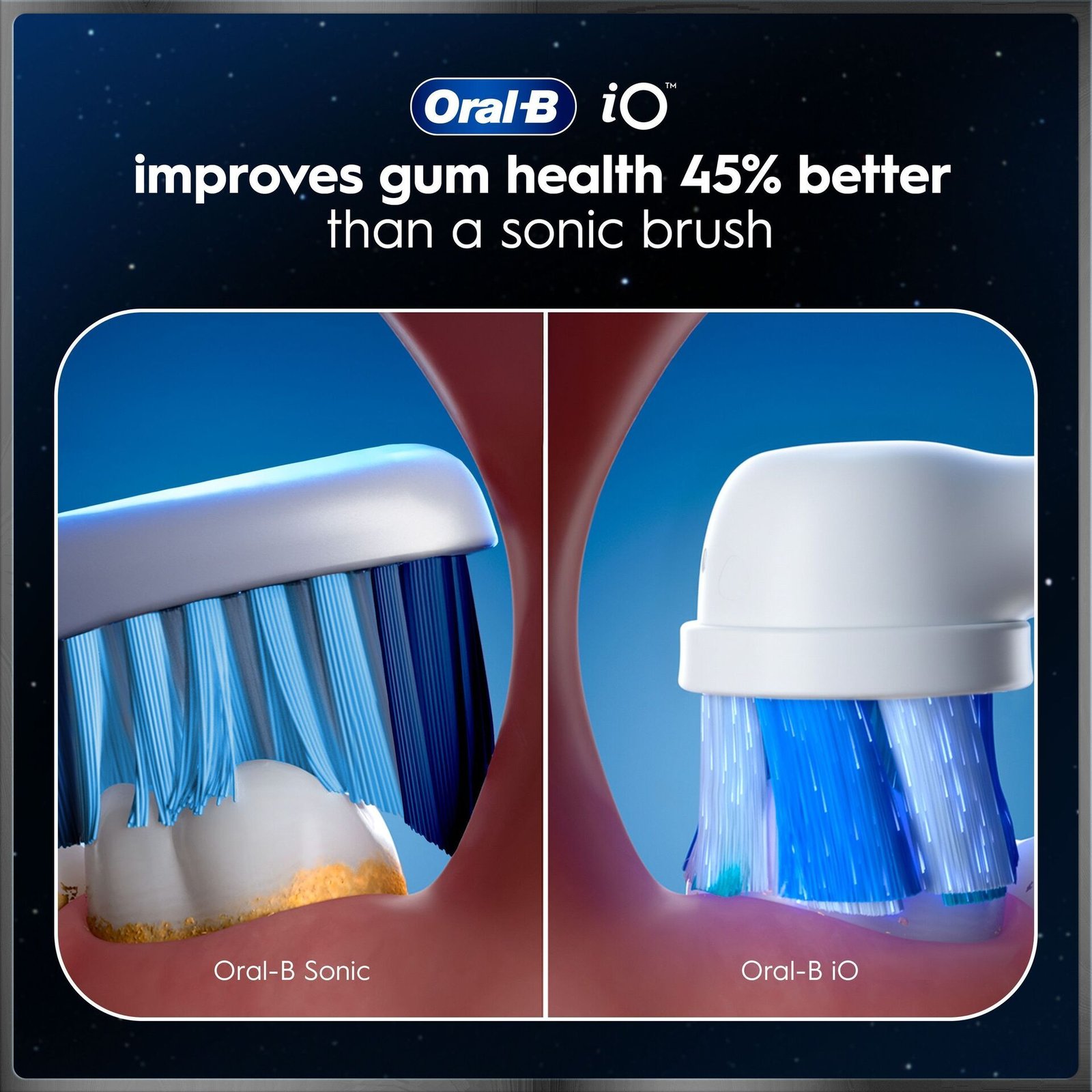 Oral-B iO10 Eltandborste Vit 1 Tandborsthuvud, Resefodral med laddare & Hållare till borsthuvud