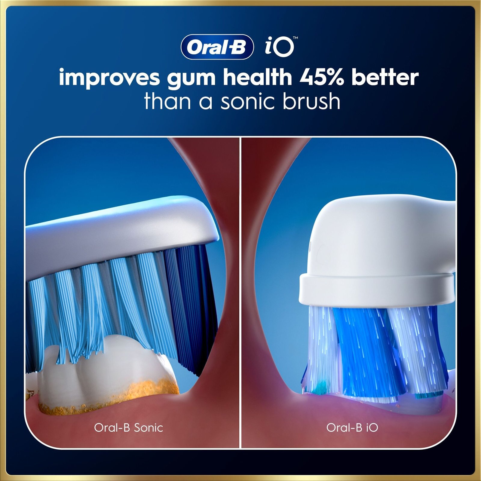 Oral-B iO9 Eltandborste Vit 2 Tandborsthuvuden, Resefodral med laddare & Hållare till borsthuvud