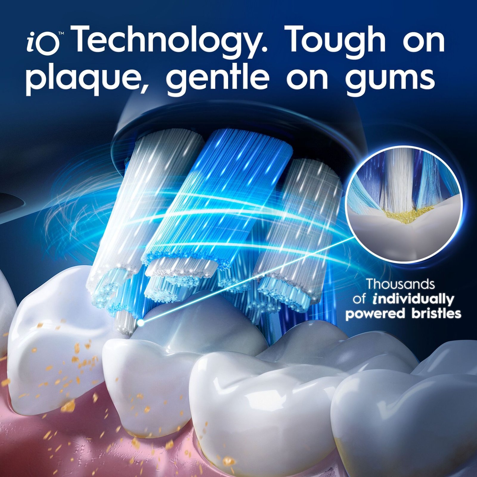 Oral-B iO 9 Svart Eltandborste Holiday Giftset 3 tandborsthuvuden, 1 laddningsbart resefodral