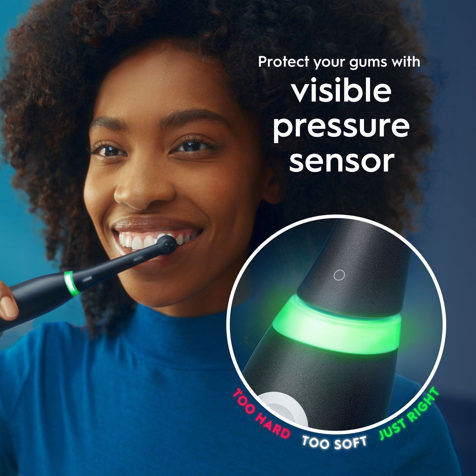 Oral-B iO 3 Eltandborste Svart, Holiday Giftset, 3 tandborsthuvud, 1 resefodral