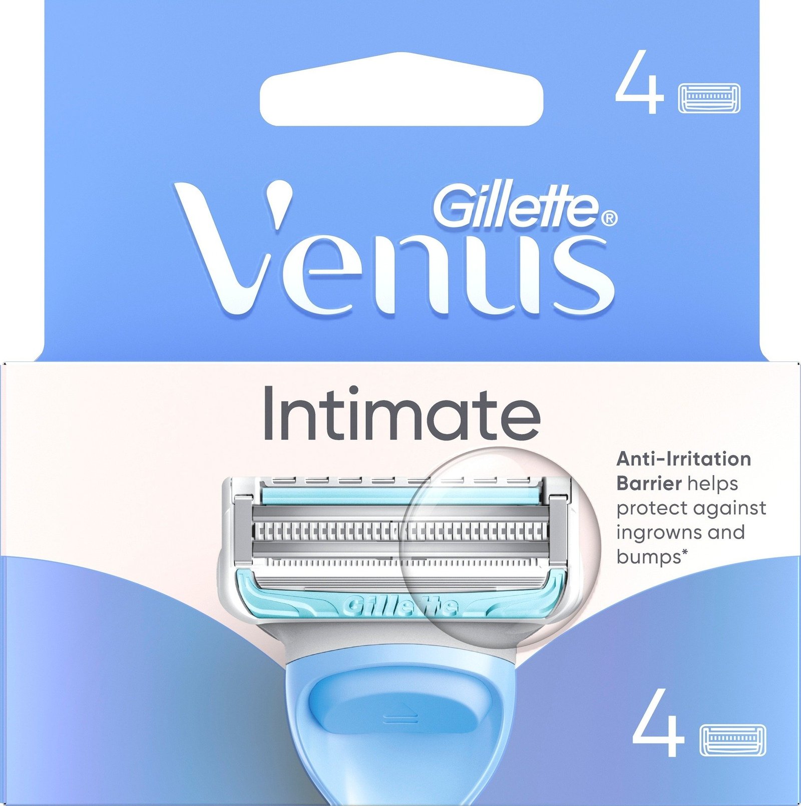 Gillette Venus Intimate Rakblad för Intimområdet 4 st