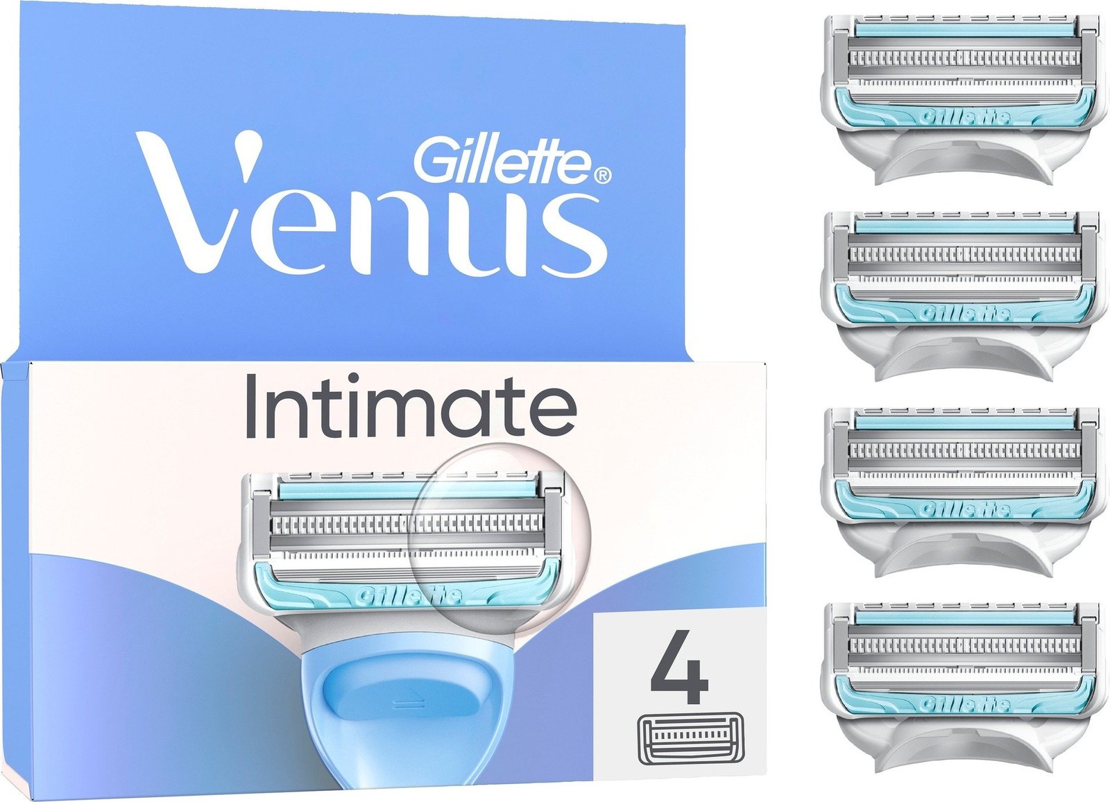Gillette Venus Intimate Rakblad för Intimområdet 4 st