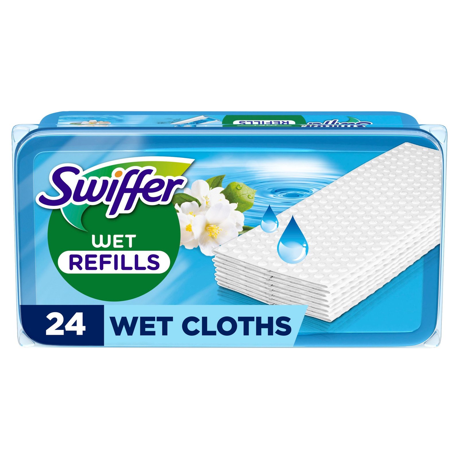 Swiffer Wet Fuktiga Dammtrasor För Golv Med Morning Fresh-doft, 24 st