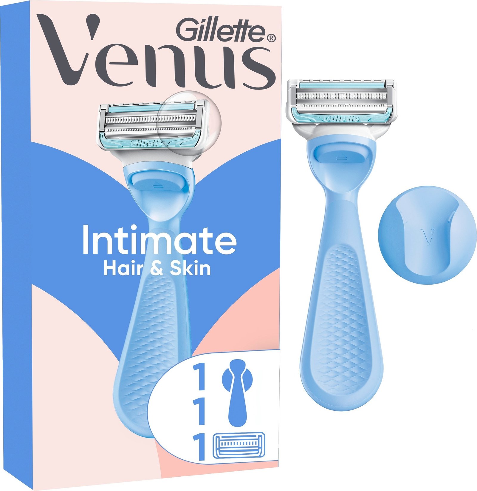 Gillette Venus Intimate Rakhyvel för Intimområdet Med Duschhållare