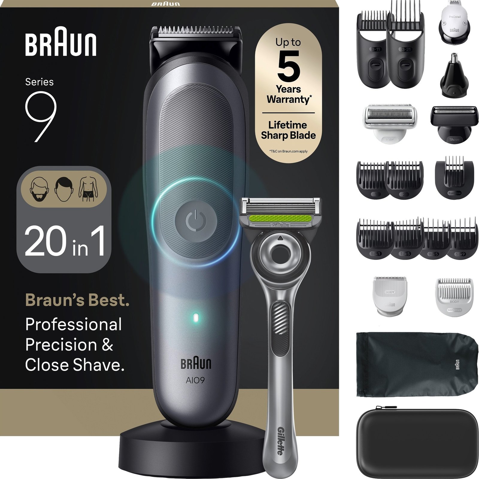 Braun All-in-One 9, 20-i-1 Trimmer, AIO9540
